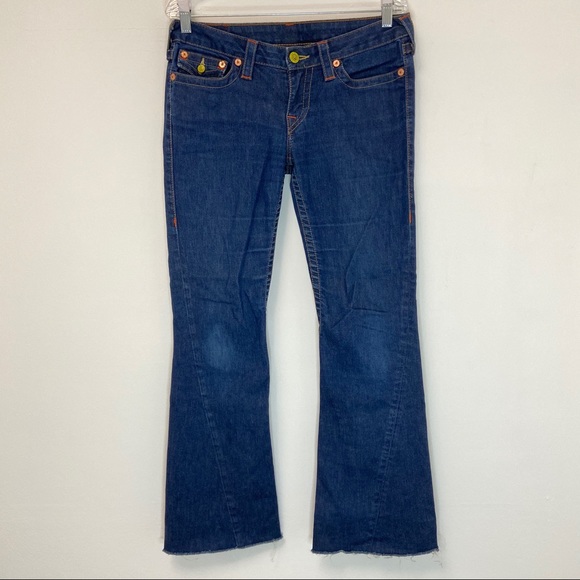 True Religion Joey Cropped Flare Jeans